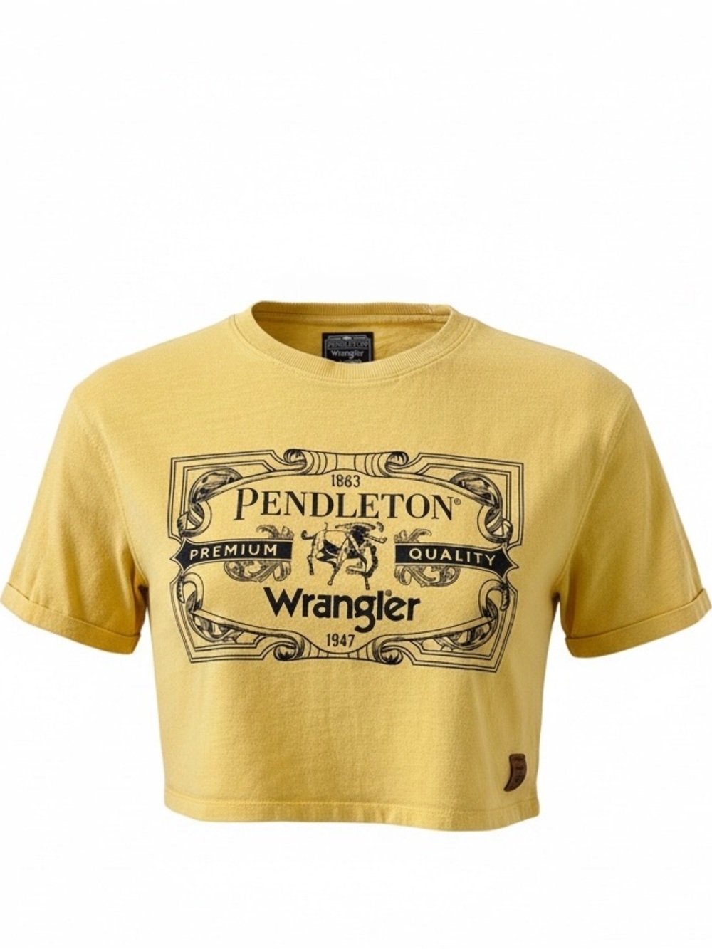 Wrangler x Pendleton Yellow Women’s Graphic Crop Tee